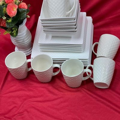 White square Dinner set